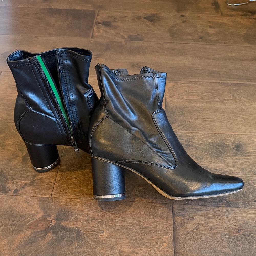 Franco Sarto Black Heeled Ankle Boots